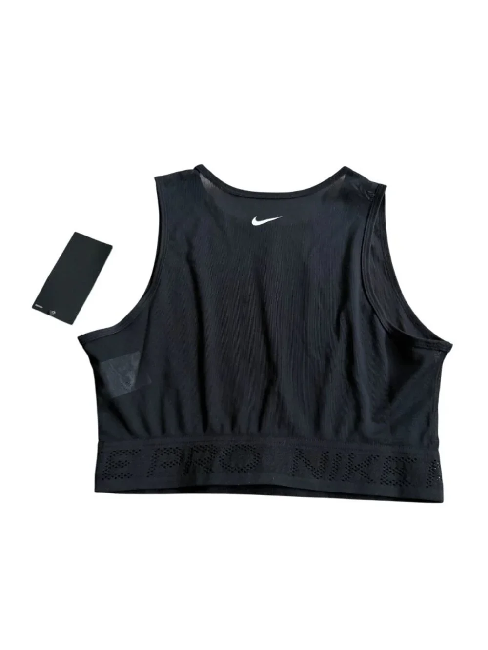 NIKE Black Mesh Sports Bra Size Medium NEW NWT